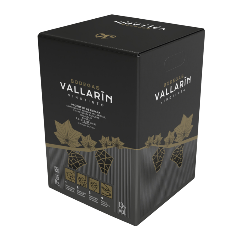 Bag In Box Vallarín Cosechero Tinto Barrica 15L (Pesquera de Duero)