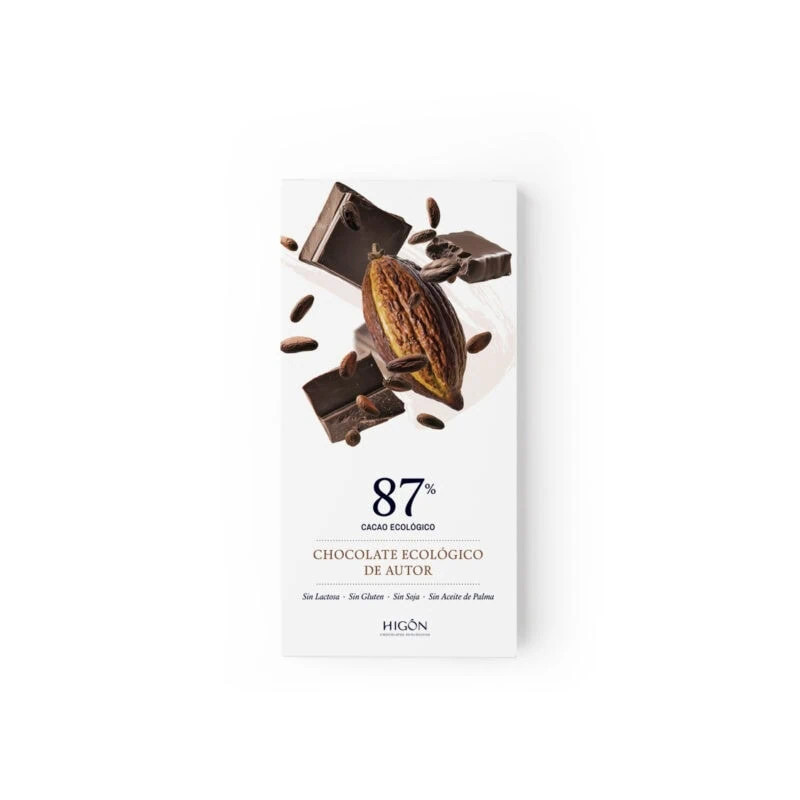 Chocolate 87% Cacao con AOVE Ecológico Chocolate 87% Cacao con AOVE Ecológico