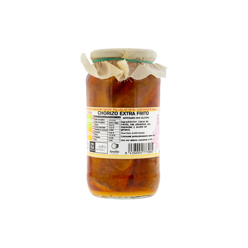 Chorizo frito en aaceite 550gr