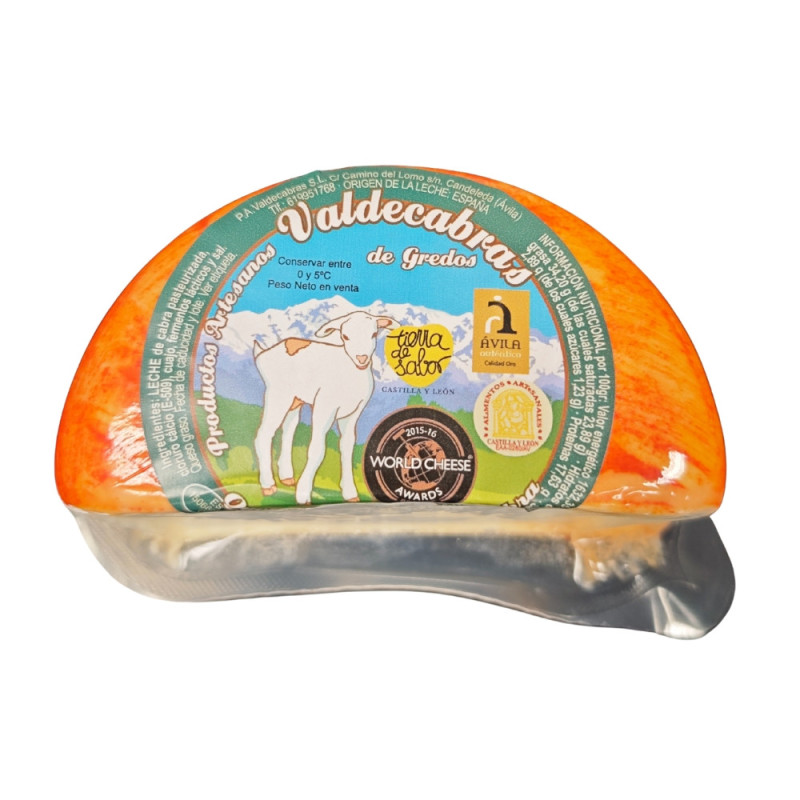 Queso Valdecabras Semicurado al Pimentón | Media Pieza (Sierra de Gredos)