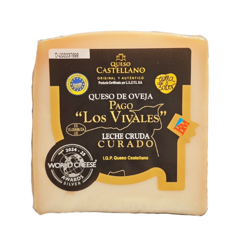 Queso de oveja Curado Pago los vivales 1/8