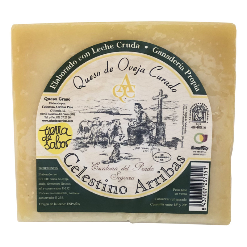 Queso curado de oveja Celestino Arribas