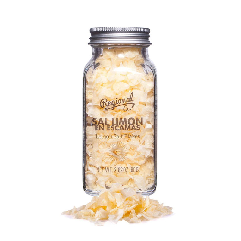 Sal en Escamas con Limón - Tarro de Cristal 80g